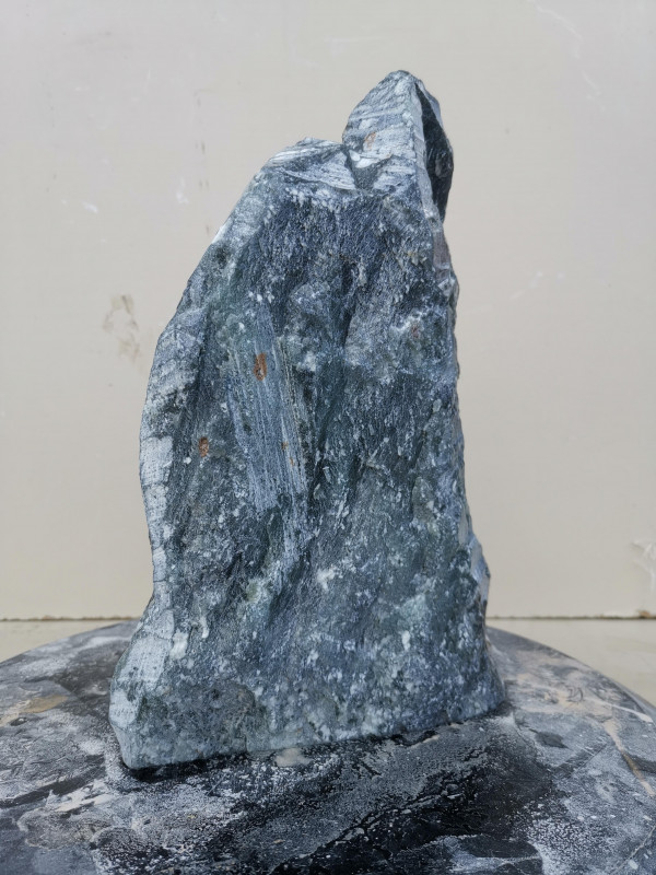 Speckstein; Einzelst�ck; aus Brasilien; schwarz- gr�n; 5,810 kg