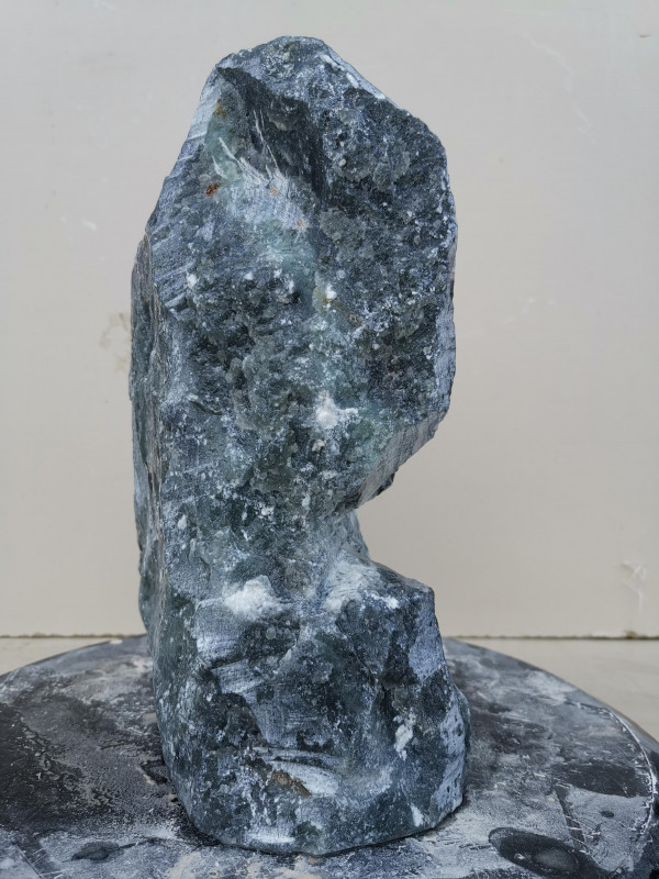 Speckstein; Einzelst�ck; aus Brasilien; schwarz- gr�n; 5,810 kg
