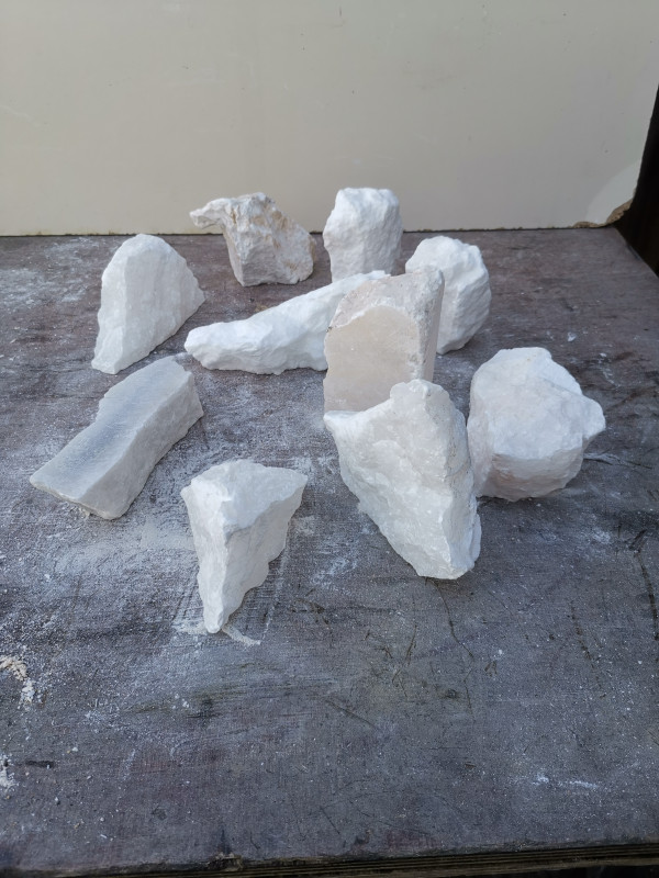 Alabaster; Einzellos; Sortiment; von 250-400g; Gesamt 3,130kg