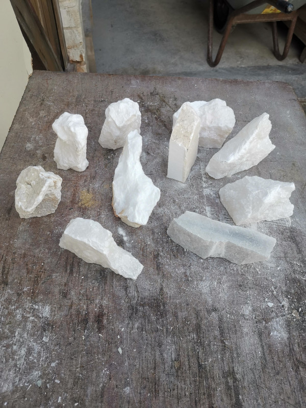 Alabaster; Einzellos; Sortiment; von 250-400g; Gesamt 3,130kg