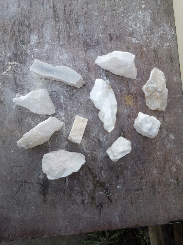 Alabaster; Einzellos; Sortiment; von 250-400g; Gesamt 3,130kg