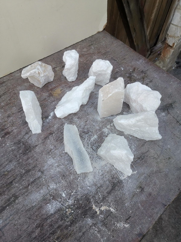 Alabaster; Einzellos; Sortiment; von 250-400g; Gesamt 3,130kg