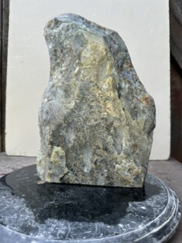 Speckstein; Einzelst�ck; aus Indien; gr�ner Farb Mix; 9,620 kg