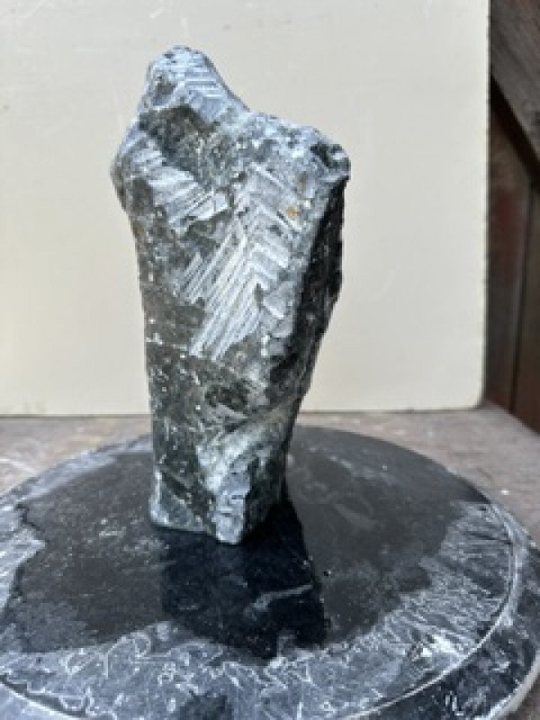 Speckstein; Einzelst�ck; aus Indien; schwarz Mix; 5,200kg