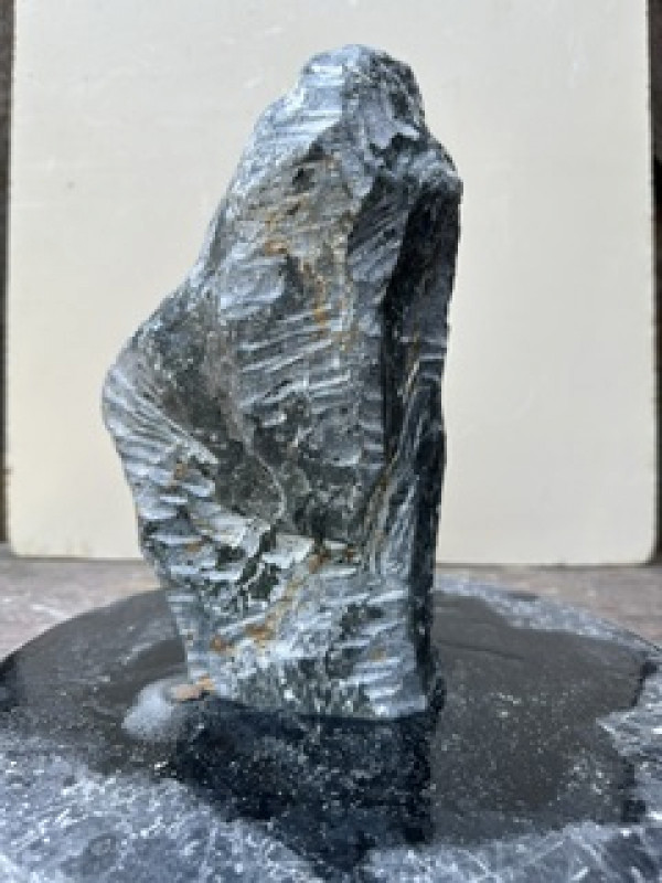 Speckstein; Einzelst�ck; aus Indien; schwarz Mix; 5,200kg