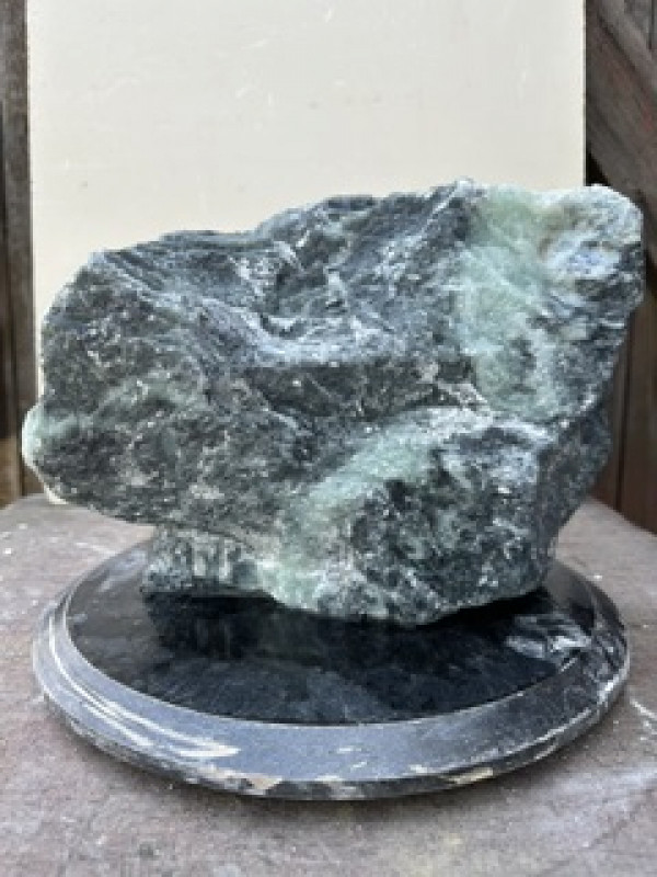 Speckstein; Einzelst�ck; ​​​​​​​Indien; t�rkis - schwarz; 11,070 kg