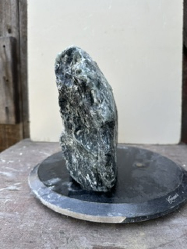 Speckstein; Einzelst�ck; ​​​​​​​Indien; t�rkis - schwarz; 11,070 kg