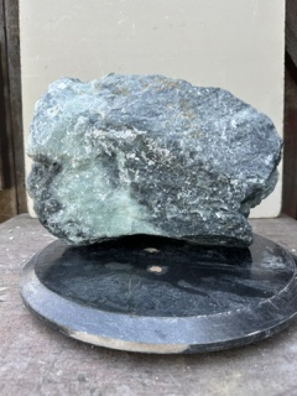 Speckstein; Einzelst�ck; ​​​​​​​Indien; t�rkis - schwarz; 11,070 kg