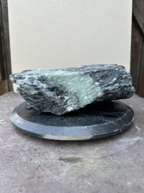 Speckstein; Einzelst�ck; ​​​​​​​Indien; t�rkis - schwarz; 11,070 kg