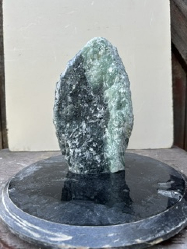Speckstein; Einzelst�ck; aus Indien; t�rkis - schwarz; 6,280 kg