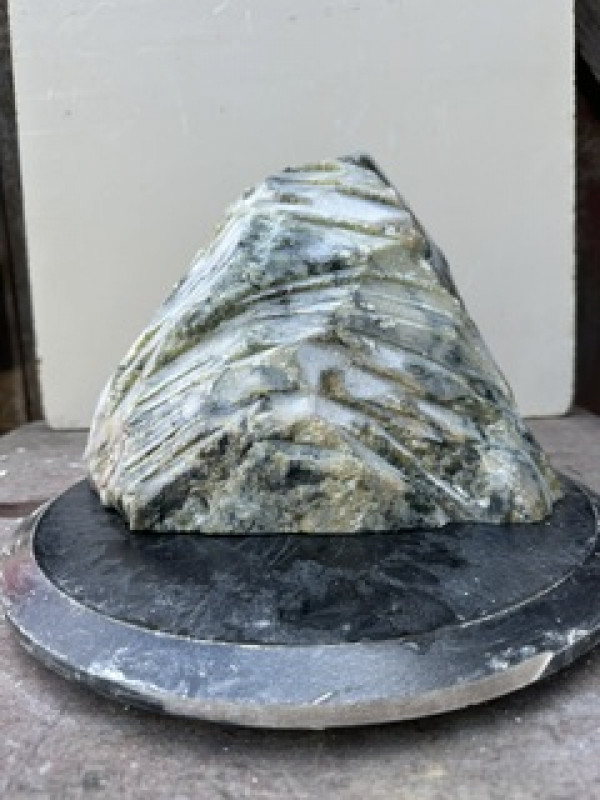 Speckstein; Einzelst�ck; gr�n-Mix; aus Indien; 8.870 kg