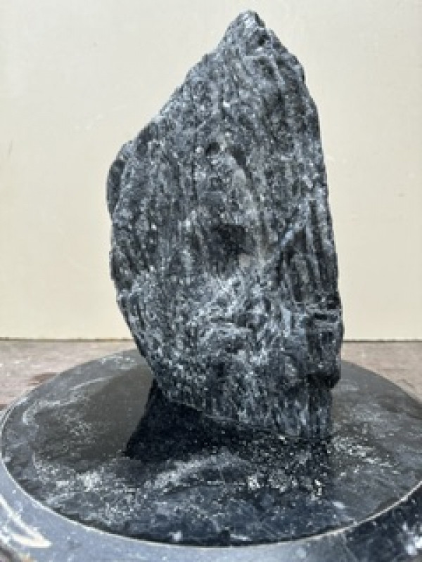 Speckstein; Einzelst�ck; schwarz-wei�; aus China; 6,990 kg