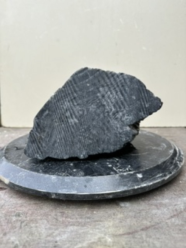Speckstein; Einzelst�ck; schwarz-wei�; aus China; 6,990 kg