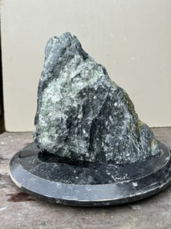 Speckstein; Einzelst�ck; t�rkis-schwarz; aus Indien; 8,530 kg