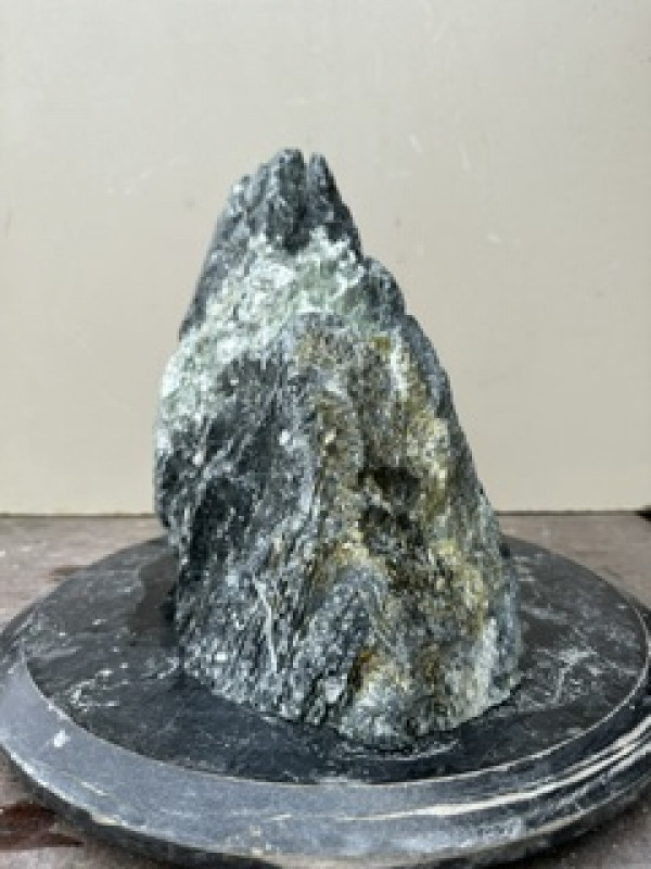 Speckstein; Einzelst�ck; t�rkis-schwarz; aus Indien; 8,530 kg