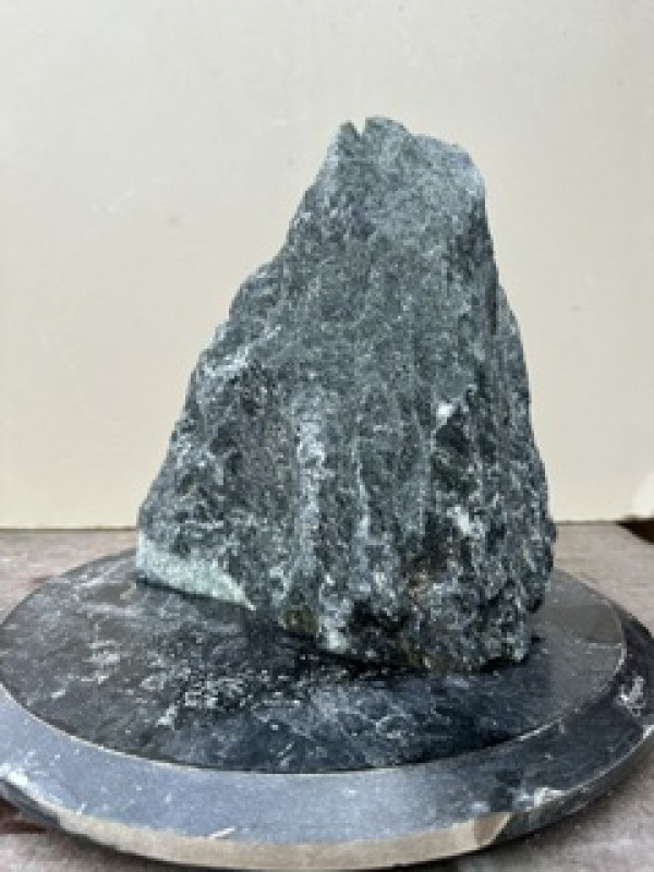 Speckstein; Einzelst�ck; t�rkis-schwarz; aus Indien; 8,530 kg
