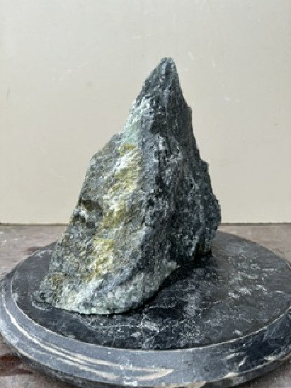 Speckstein; Einzelst�ck; t�rkis-schwarz; aus Indien; 8,530 kg