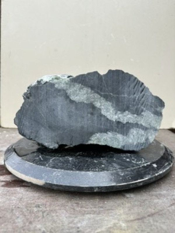 Speckstein; Einzelst�ck; t�rkis-schwarz; aus Indien; 8,530 kg