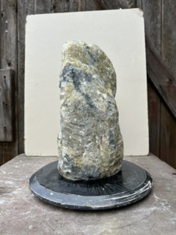 Speckstein; Einzelst�ck; aus Indien; gr�ner Farb-Mix; 15,200 kg