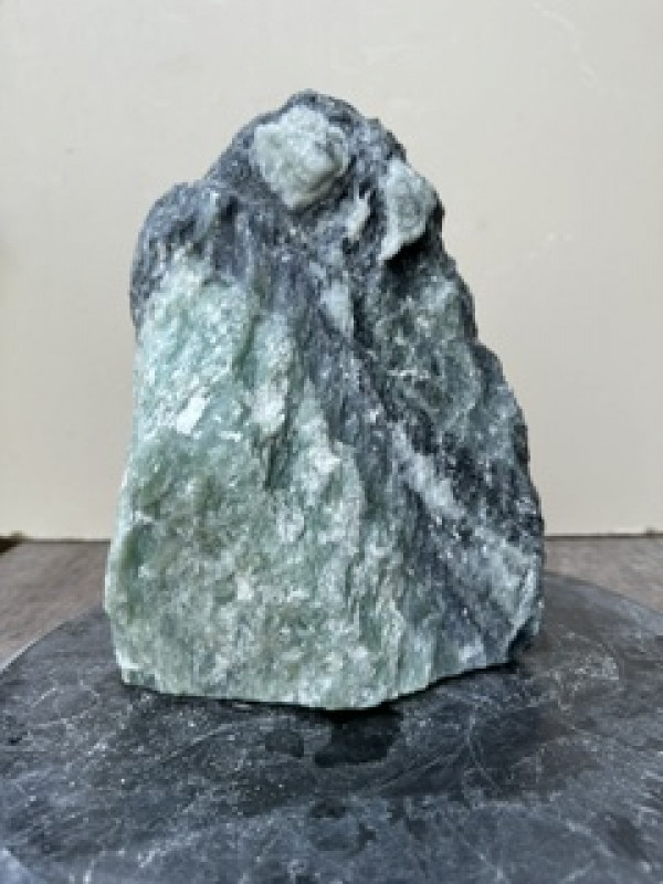 Speckstein; Einzelst�ck; aus Indien; t�rkis-schwarz; 6,620 kg