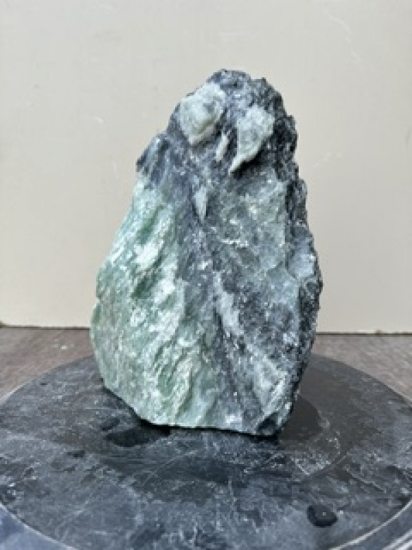 Speckstein; Einzelst�ck; aus Indien; t�rkis-schwarz; 6,620 kg