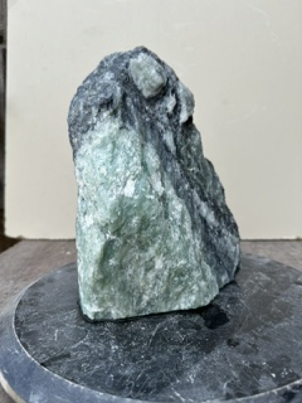 Speckstein; Einzelst�ck; aus Indien; t�rkis-schwarz; 6,620 kg