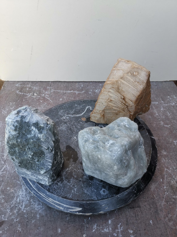 Speckstein; Einzelst�cke Sortiment; 3 St�ck; Ges. 7,680 kg