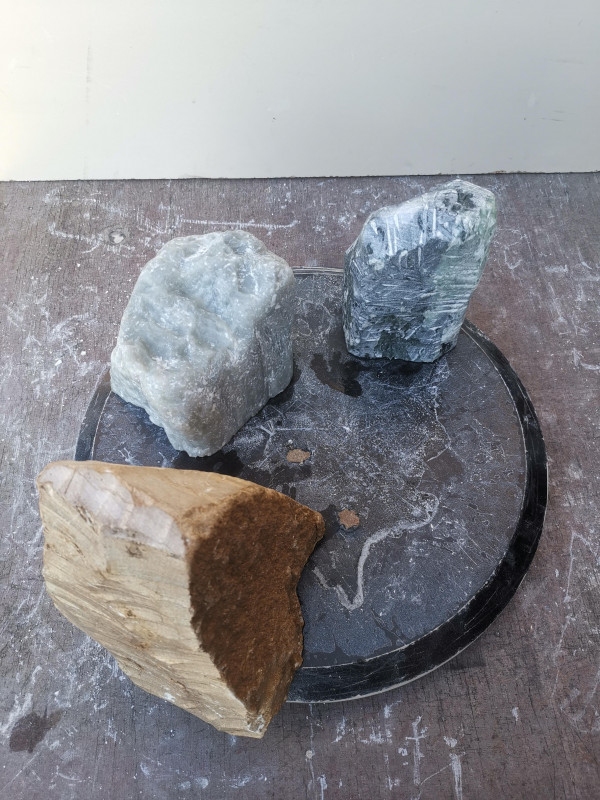 Speckstein; Einzelst�cke Sortiment; 3 St�ck; Ges. 7,680 kg