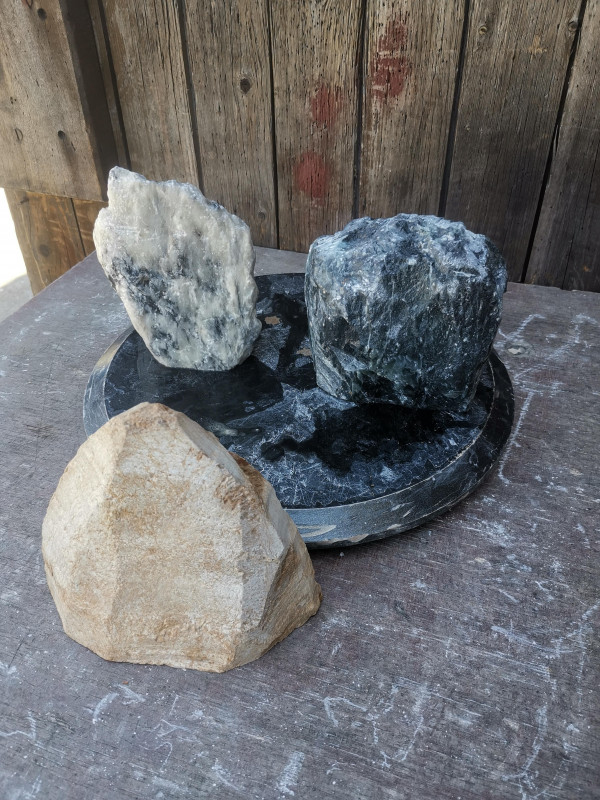 Speckstein; Einzelst�ck Sortiment; zus. 5,980 kg