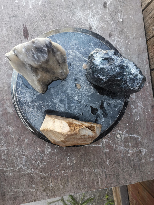 Speckstein; Einzelst�ck Sortiment; zus. 5,980 kg
