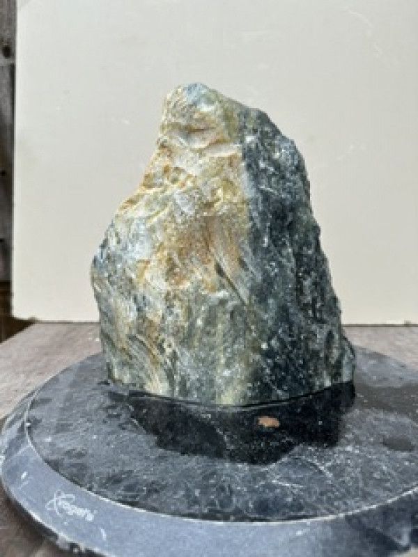 Speckstein; Einzelst�ck; aus Indien; gr�n Mix; 3,750 kg
