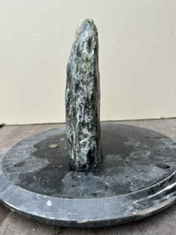 Speckstein; Einzelst�ck; aus Indien; gr�n Mix; 3,750 kg