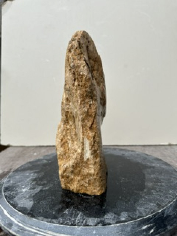 Speckstein; Einzelst�ck; Brasilien; braun; schwarze Punkte; 4,490 kg