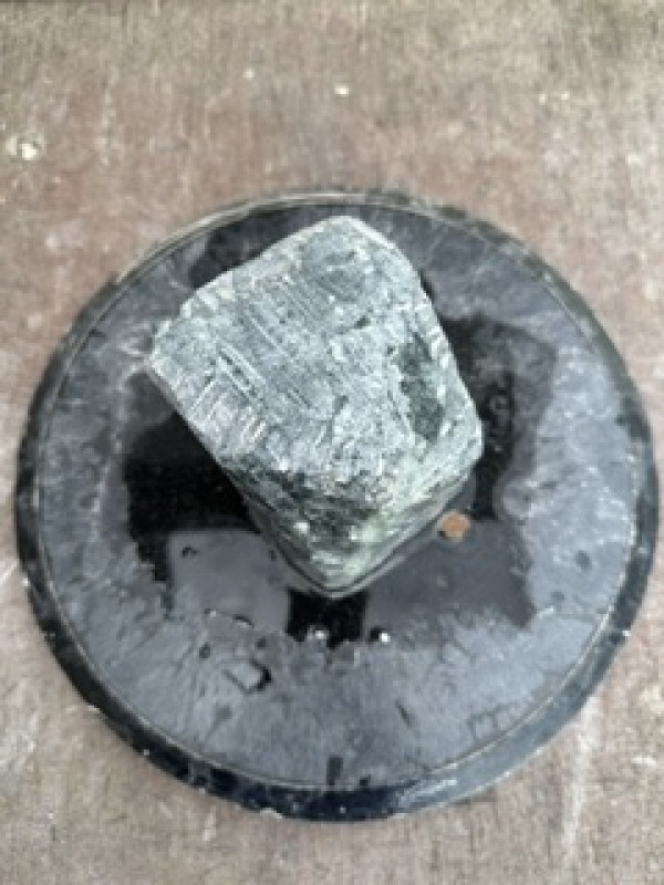 Speckstein; Einzelst�ck; Indien; dunkelgr�n; 3,030 kg