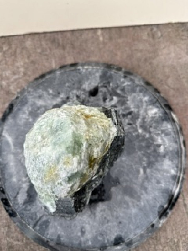 Speckstein; Einzelst�ck; Indien; t�rkis-schwarz; 4,200 kg