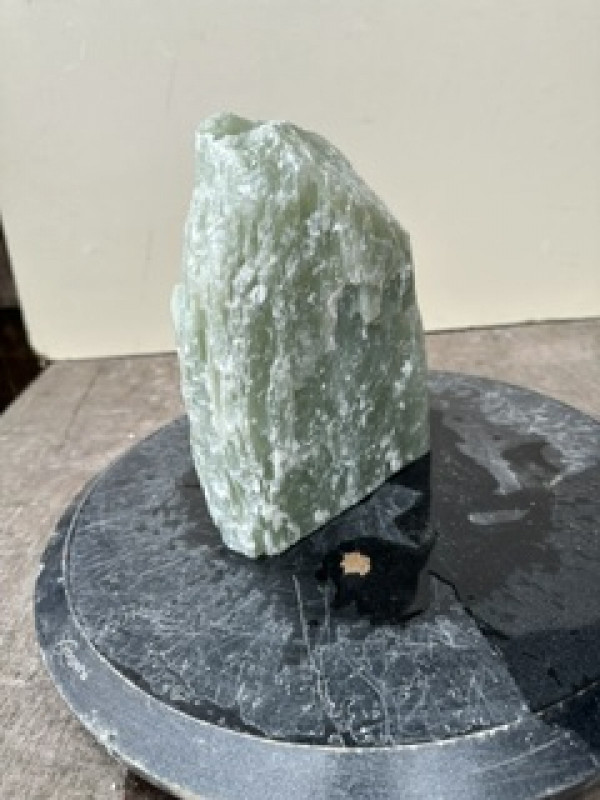 Speckstein; Einzelst�ck; Indien; Zitronengr�n; 2,840 kg
