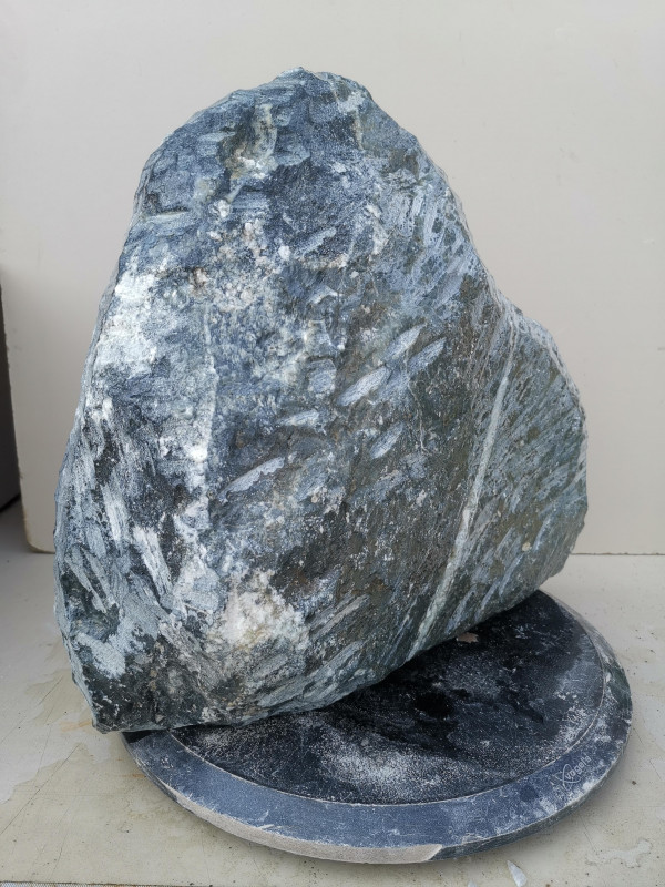 Speckstein; Einzelst�ck; Indien; dunkelgr�n; 28,240 kg