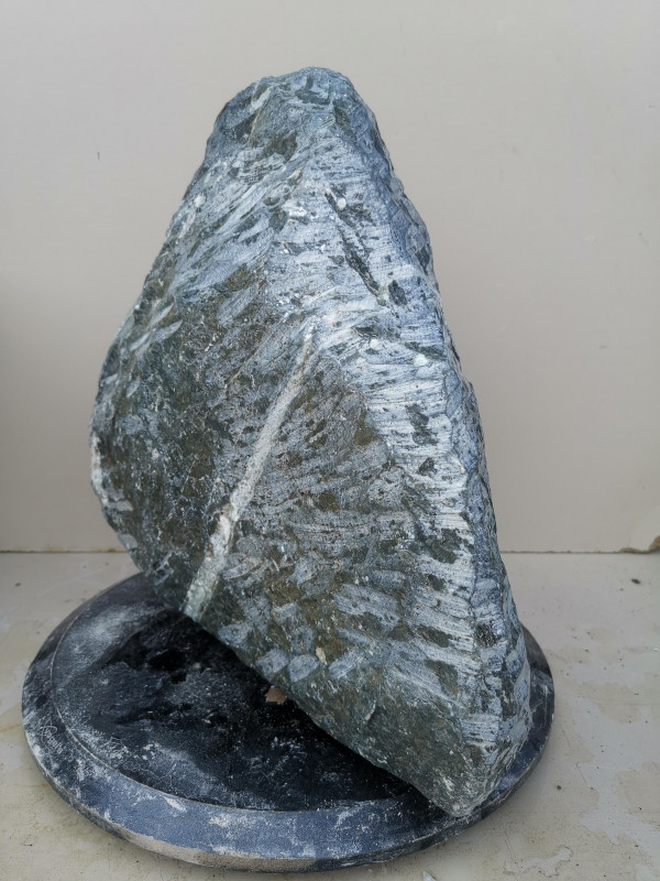 Speckstein; Einzelst�ck; Indien; dunkelgr�n; 28,240 kg