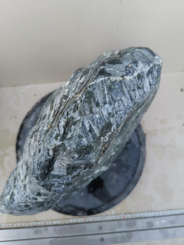 Speckstein; Einzelst�ck; Indien; dunkelgr�n; 28,240 kg