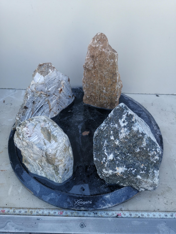 Speckstein; Einzelst�cke Sortiment; 4 Steine; ges. 5,460 kg