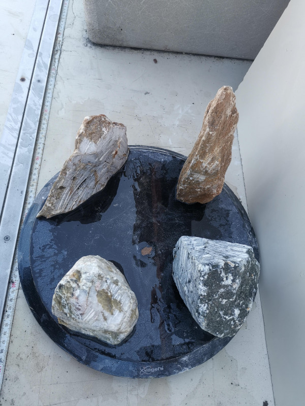 Speckstein; Einzelst�cke Sortiment; 4 Steine; ges. 5,460 kg