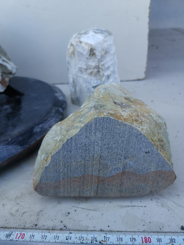 Speckstein; Einzelst�cke Sortiment; 5 Steine; ges. 8,390 kg