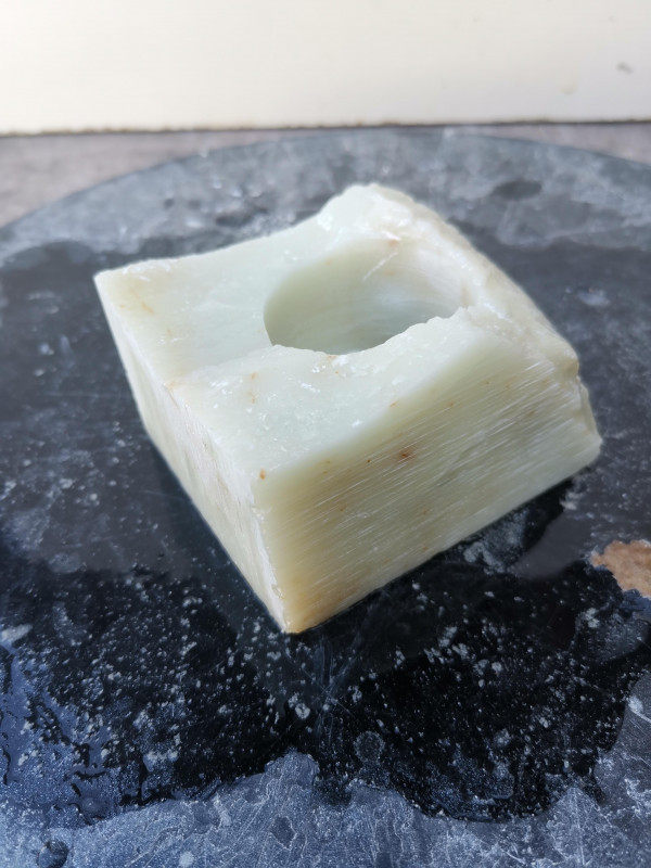 Teelichthalter mit Senkung; Selbstherstellung; Einzelst�ck