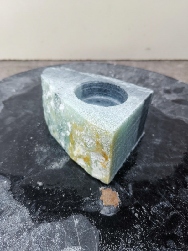 Teelichthalter mit Senkung; Selbstherstellung; Einzelst�ck