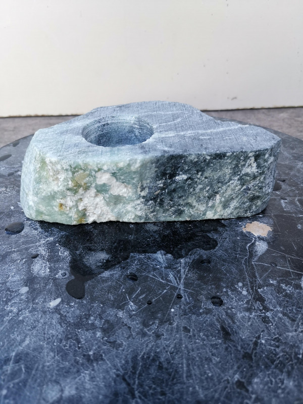 Teelichthalter mit Senkung; Selbstherstellung; Einzelst�ck