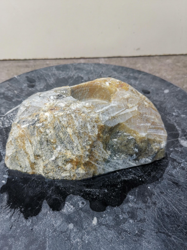 Teelichthalter mit Senkung; Selbstherstellung; Einzelst�ck