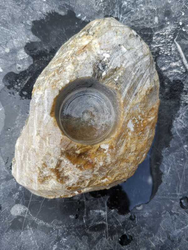 Teelichthalter mit Senkung; Selbstherstellung; Einzelst�ck