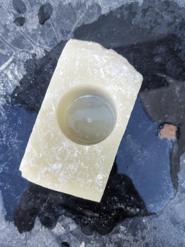 Teelichthalter mit Senkung; Selbstherstellung; Einzelst�ck