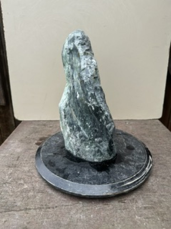 Speckstein; Einzelst�ck; Indien; t�rkis-schwarz; 8,480 kg