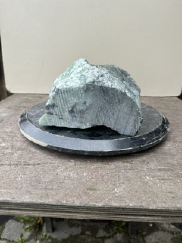 Speckstein; Einzelst�ck; Indien; t�rkis-schwarz; 8,480 kg